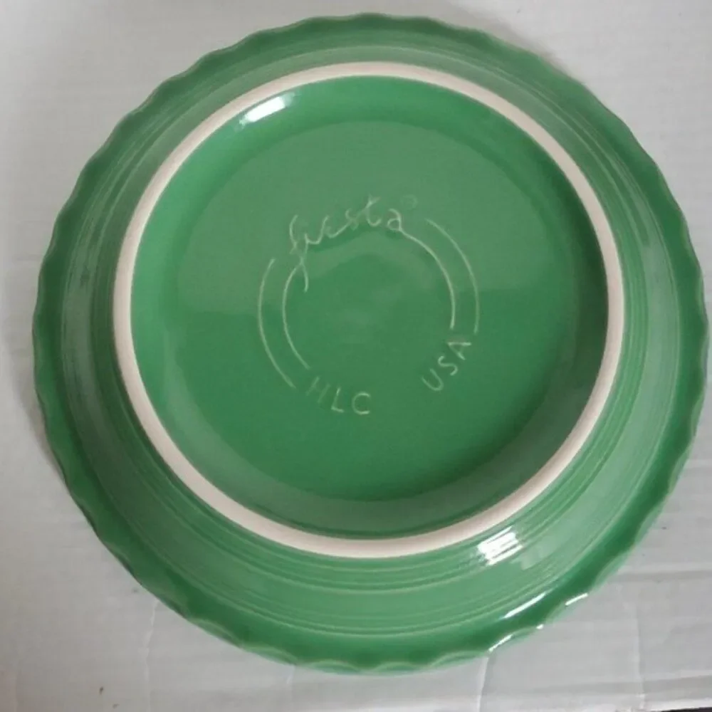 Fiestaware Fiesta Pie Plate Deep Dish Baker Baking Bake Bakeware Meadow CERAMIC